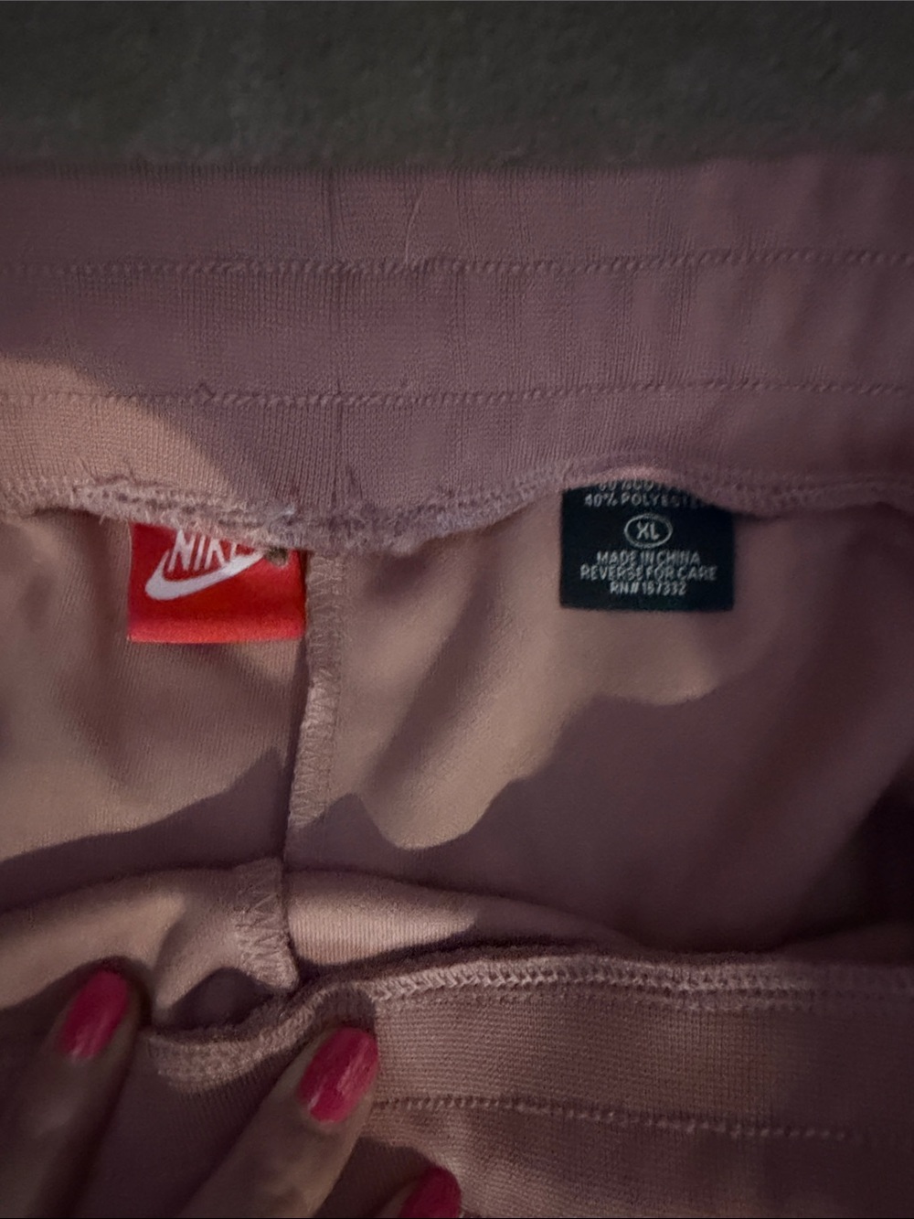 Nike Dusty Rose Hooded Utility Jacket & Joggers Set with Black Trim - Picture 14 of 16